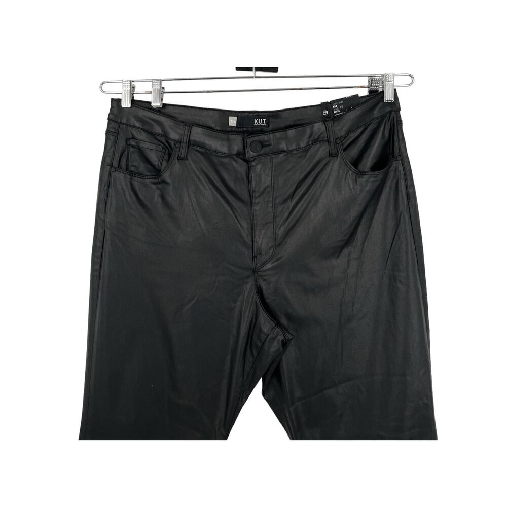 Kut the Kloth Ana High Rise FAB AB Flare black coated size 22W - Picture 2 of 5